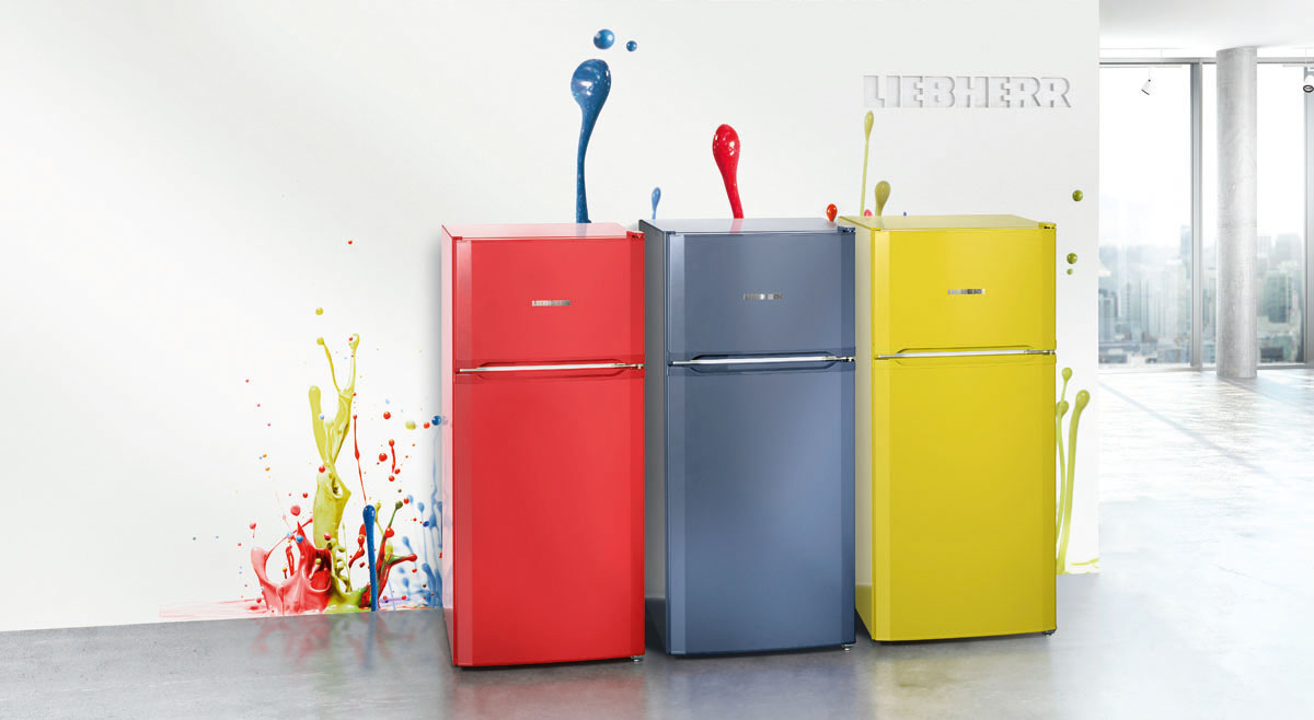 Gekleurde koelkasten van Liebherr