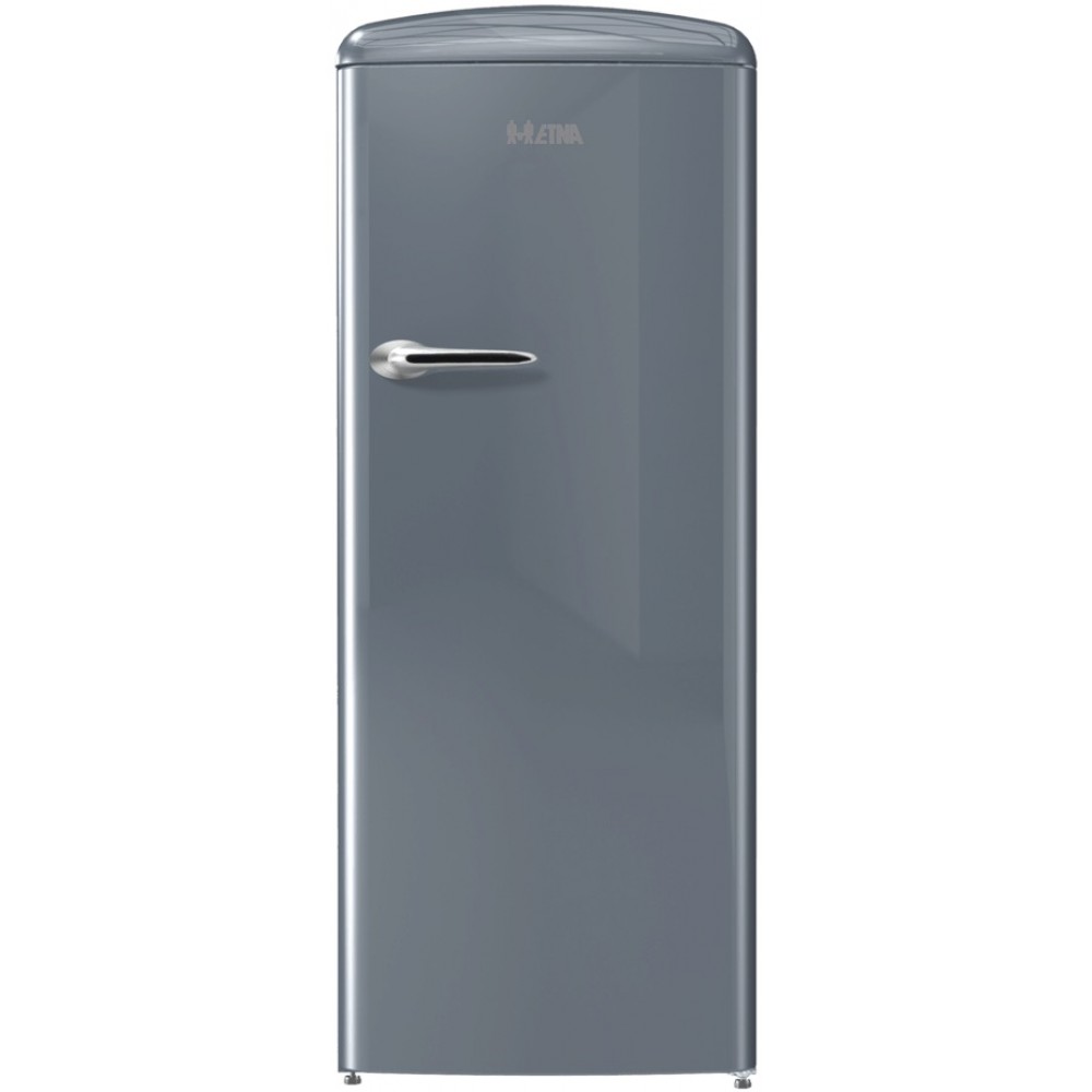 Etna KVV754ZIL Zilveren Retro koelkast
