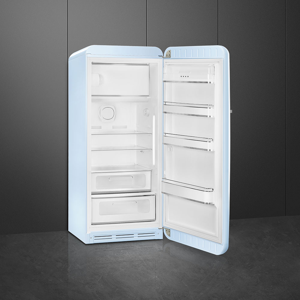 Smeg FAB28RPB3 Pastelblauwe retro koelkast