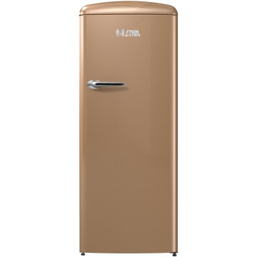 Etna KVV754BRU Bruine retro koelkast