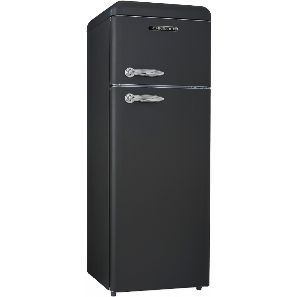 Schneider SDD 208 V2 B zwarte retro koelkast
