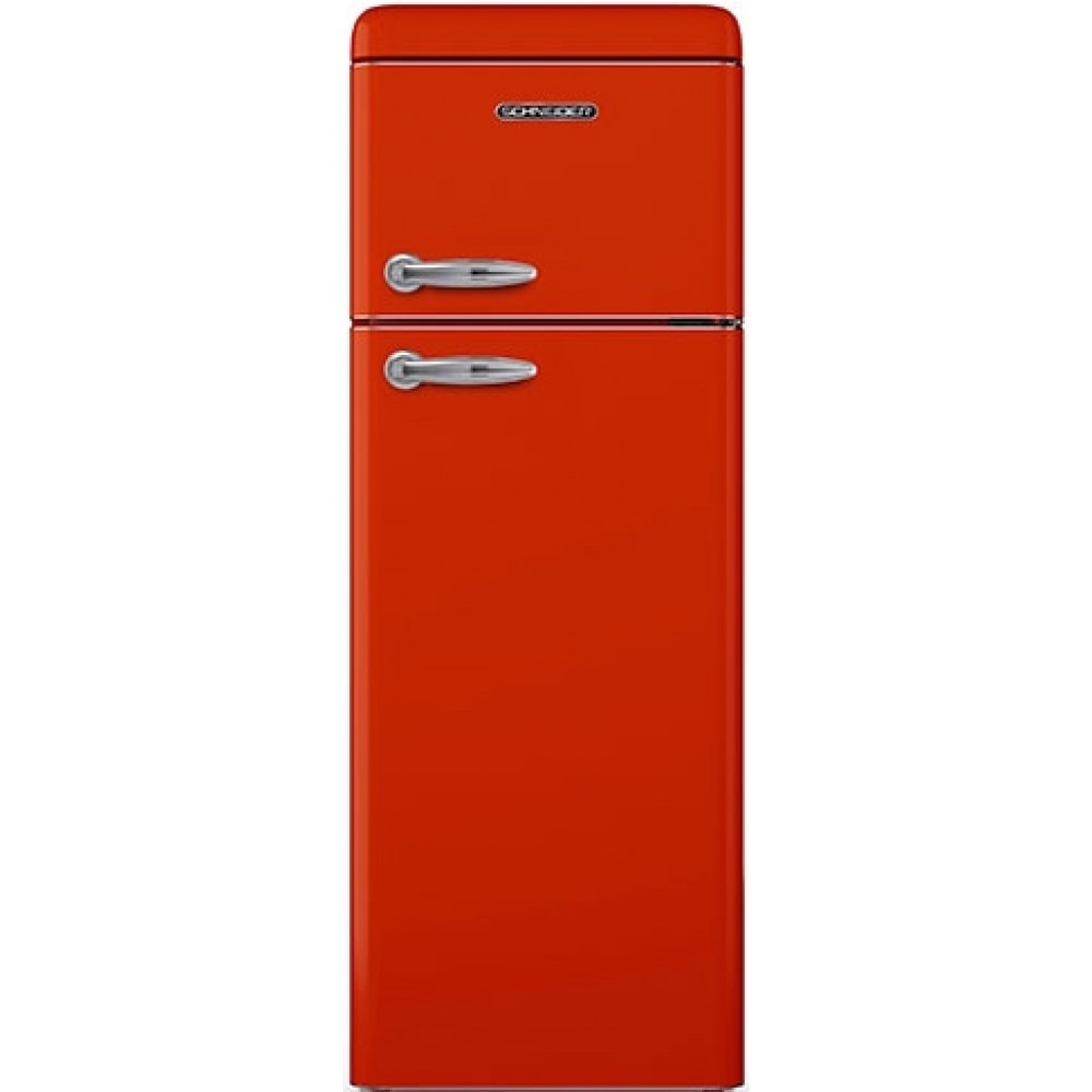 Schneider SDD 208 V2 FR rode retro koelkast