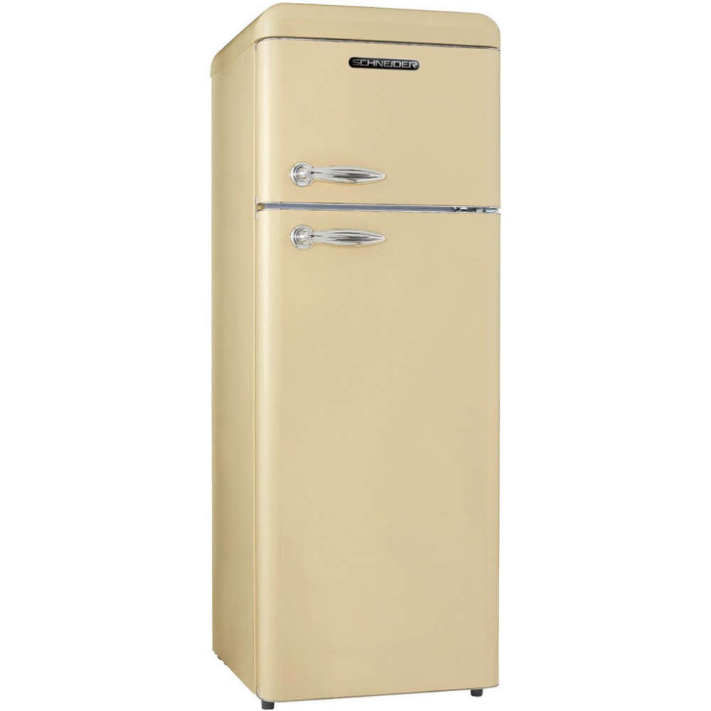 Schneider SDD 208 V2 C mat creme retro koelkast
