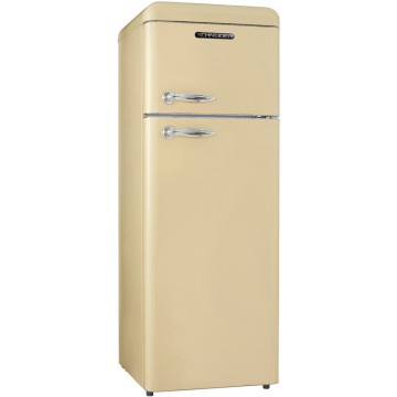 Schneider SDD208V2C mat crème retro koelkast