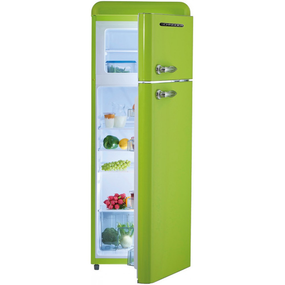 Schneider SDD 208 V2 LG retro lime green koelkast