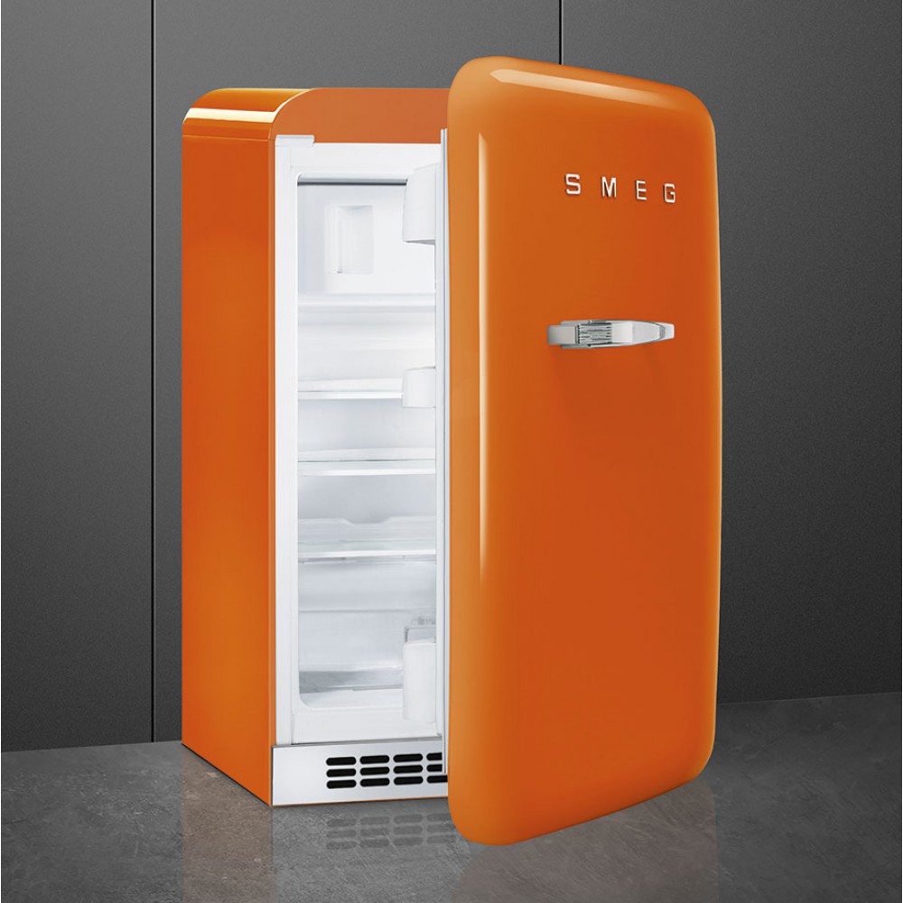 Smeg FAB10ROR2 oranje retro koelkast met vriesvak