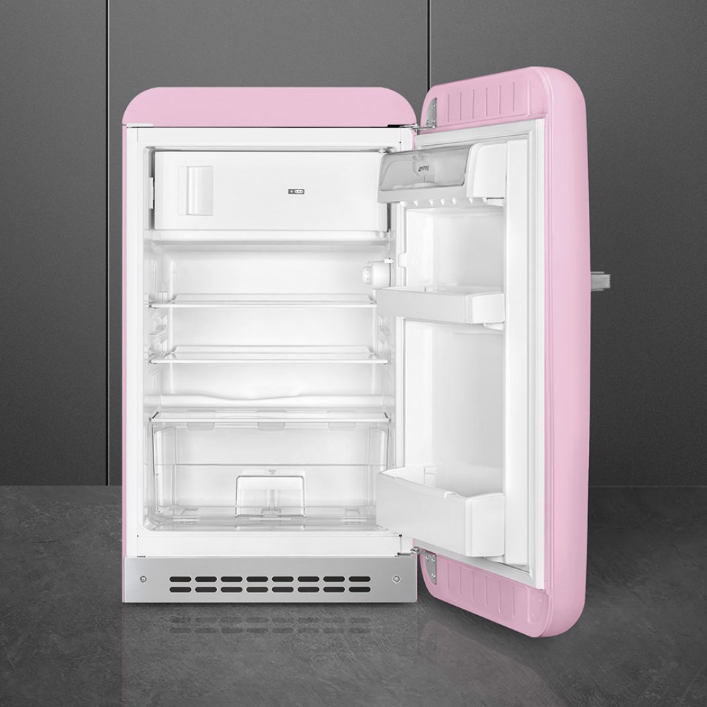 Smeg FAB10RPK2 roze retro koelkast met vriesvak