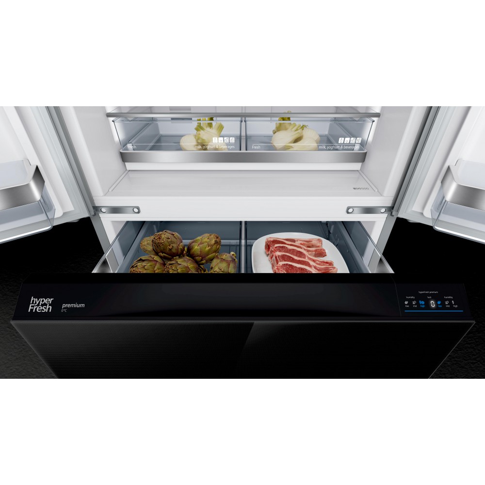 Siemens KF86FPB2A iQ700 Zwarte Amerikaanse koelkast