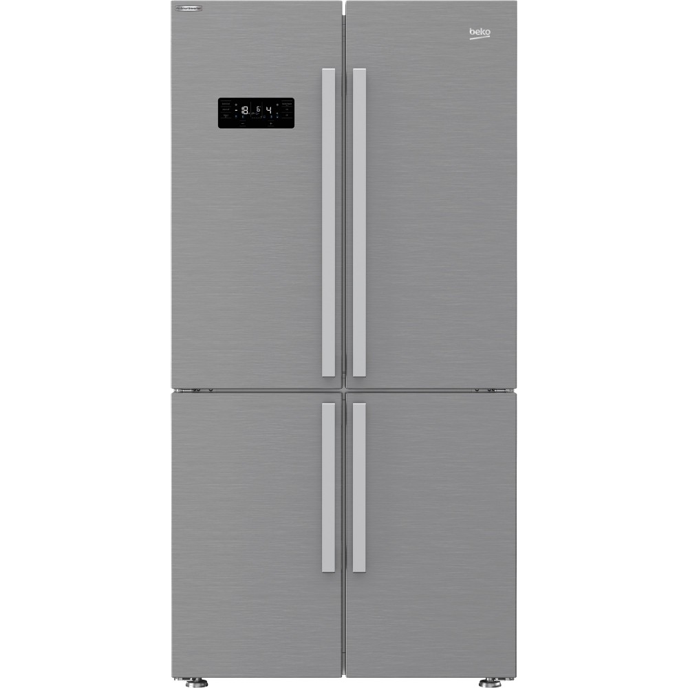Beko GN1416221ZX RVS Amerikaanse koelkast