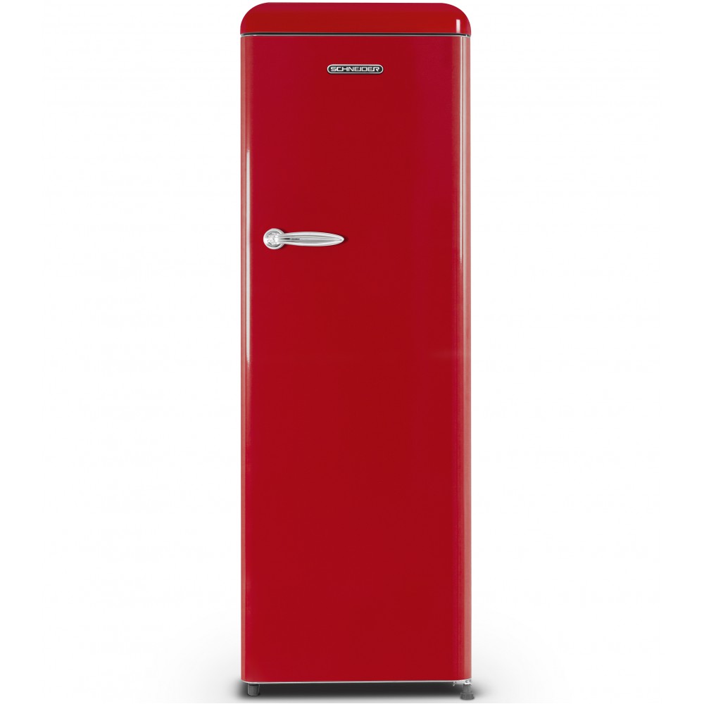 Schneider SCL328VR - 182 cm hoge rode Retro koelkast