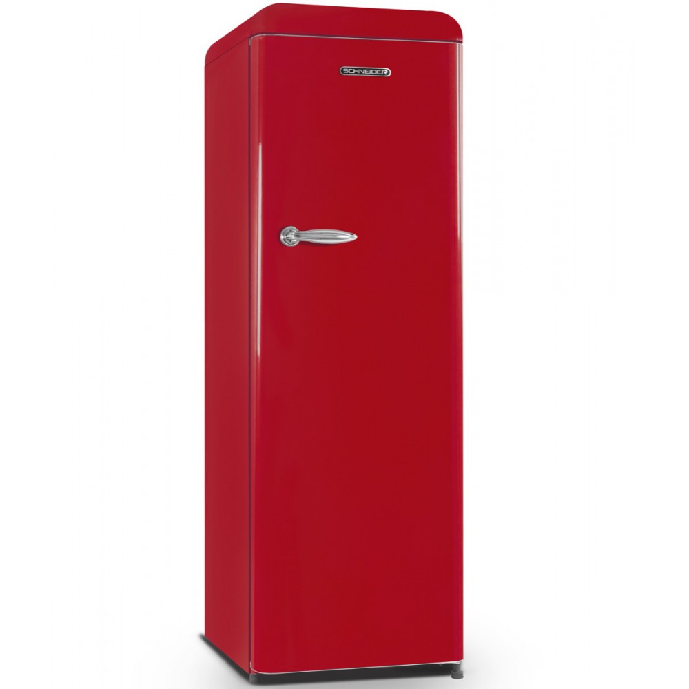 Schneider SCL328VR - 182 cm hoge rode Retro koelkast