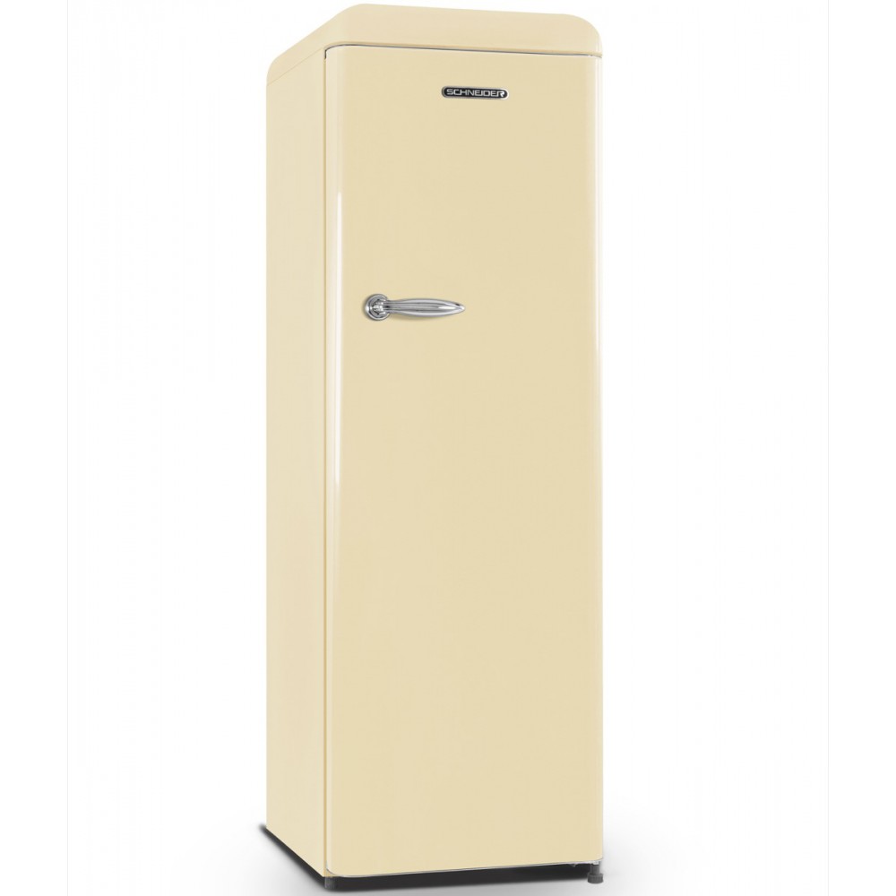 Schneider SCL328VCR - 182 cm hoge crème Retro koelkast
