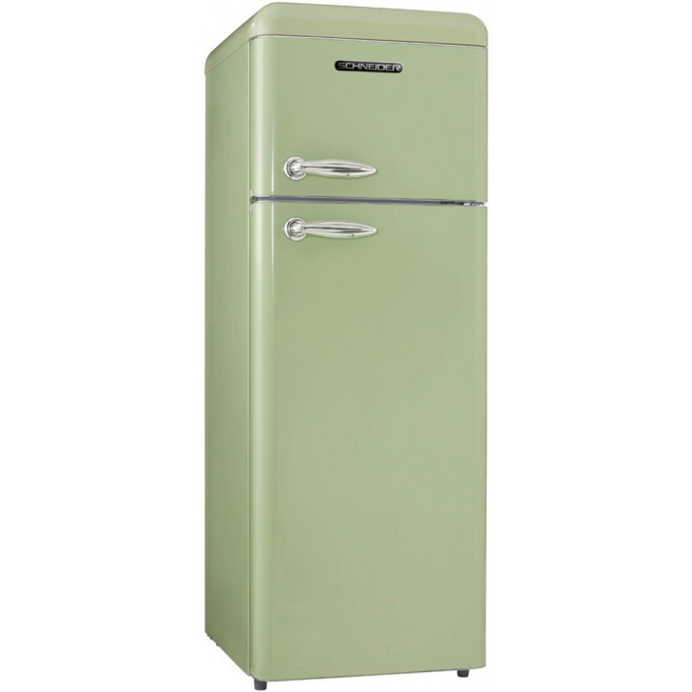 Schneider SCDD208VVA retro almond green koelkast