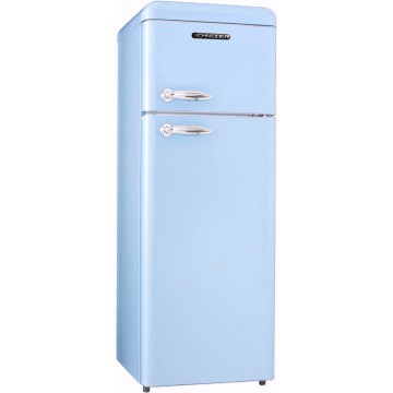 Schneider SCDD208VBL Lichtblauwe retro koelkast