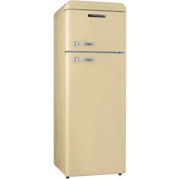 Schneider SCDD208VCR crème retro koelkast