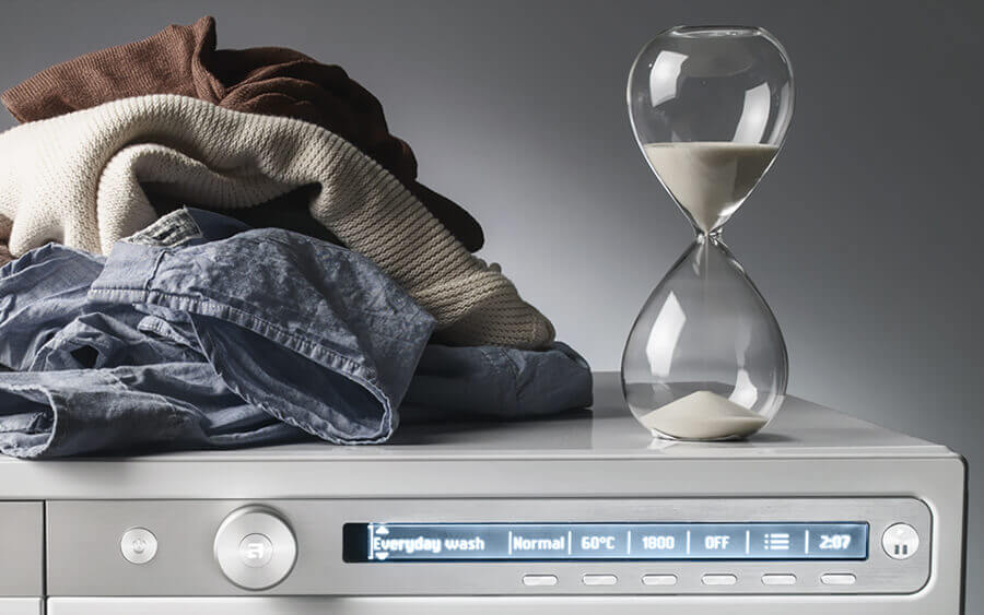 Ontdek het Time Program op de nieuwe Asko wasmachines. Kies zelf de duur van uw wasprogramma.