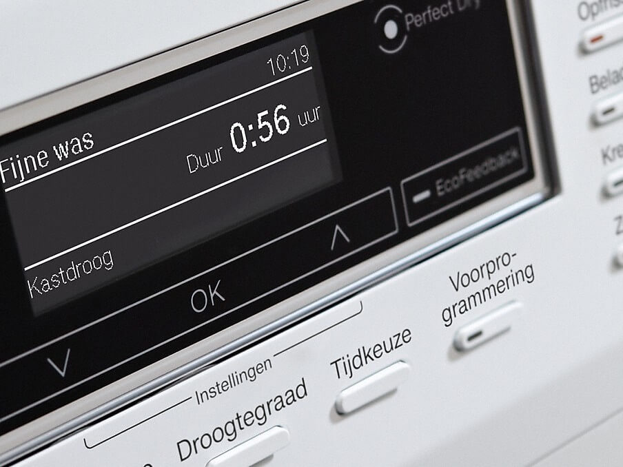 Miele Voorprogrammering - Miele TED375WP Excellence